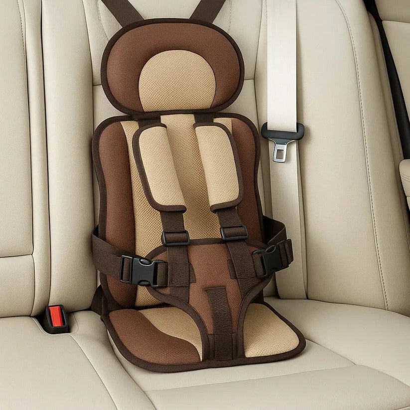 Kinder-Reisesitz | Faltbarer Kindersitz mit 5-Punkt-Gurt für Auto, Taxi und Mietwagen