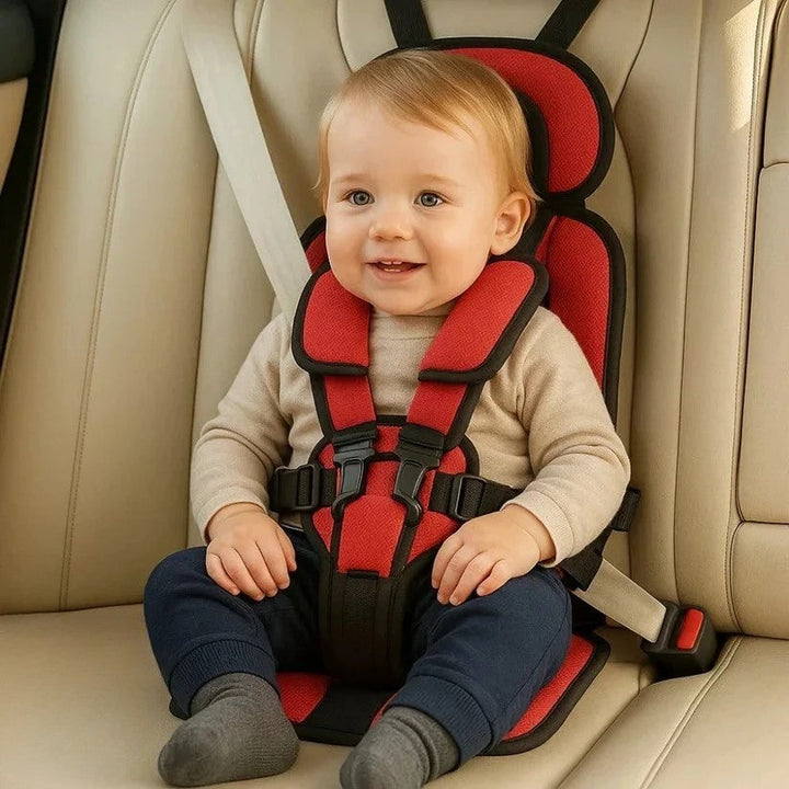Kinder-Reisesitz | Faltbarer Kindersitz mit 5-Punkt-Gurt für Auto, Taxi und Mietwagen