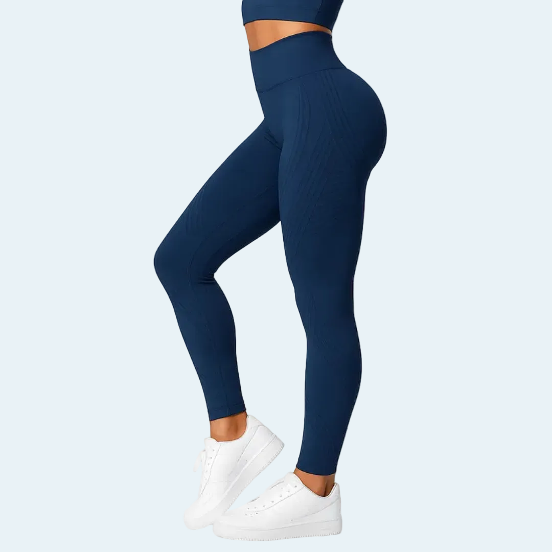 Kompressionsleggings Damen | Hoch geschnittene 3D-Leggings mit formendem Sitz
