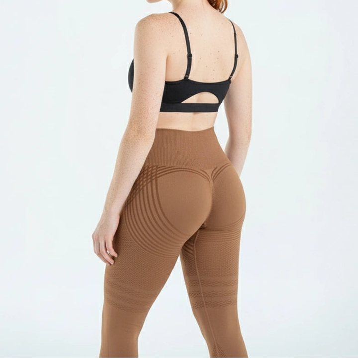 Kompressionsleggings Damen | Hoch geschnittene 3D-Leggings mit formendem Sitz