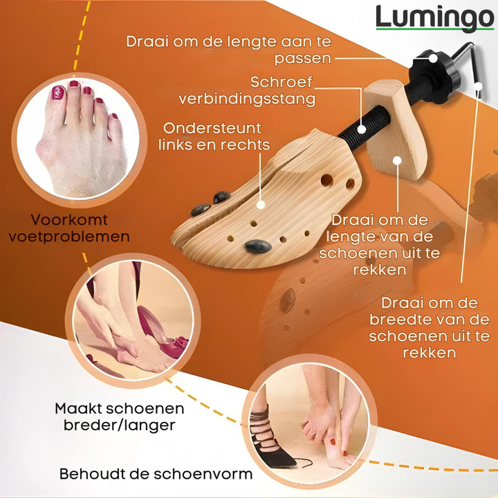 Espansore per scarpe SchuhExpander™ in legno