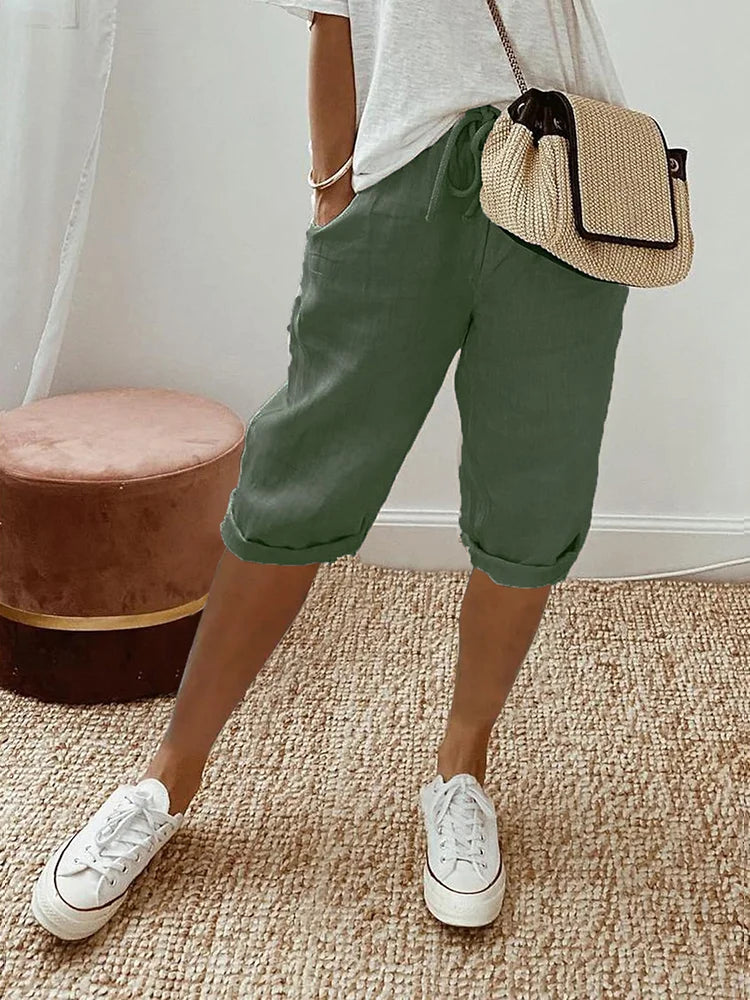 Kurze Hose Mit Kordelzug Für Damen | Sommer