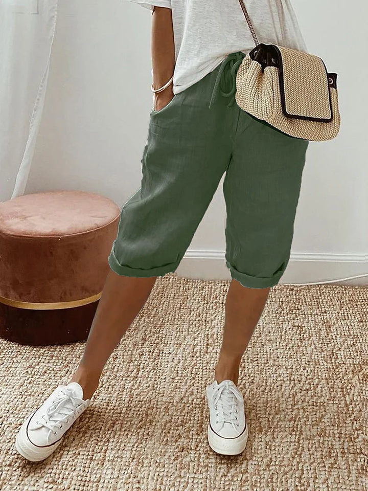 Kurze Hose Mit Kordelzug Für Damen | Sommer