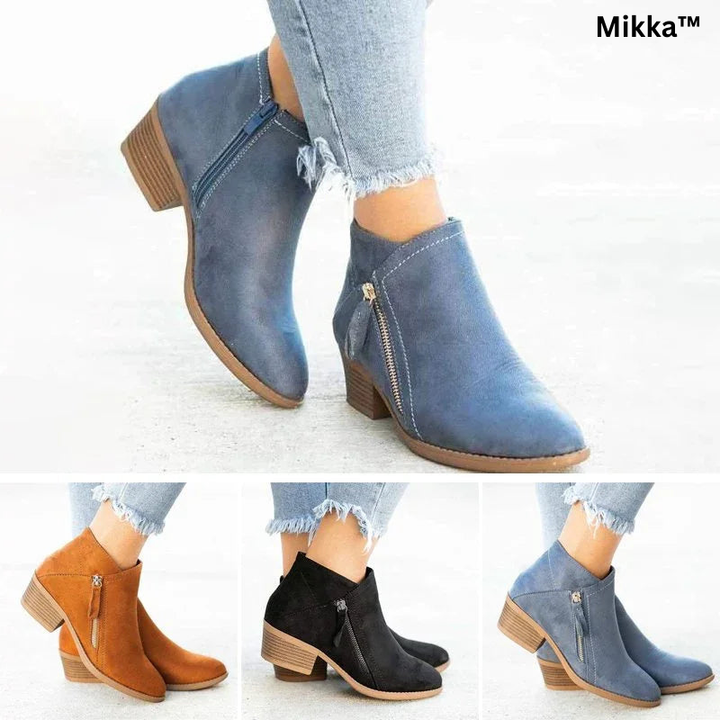 Mikka™ Bottes stylées en cuir de haute qualité
