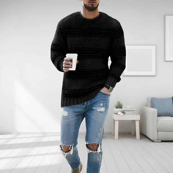 Herren Strickpullover | Weicher Pullover mit Stretch-Komfort und atmungsaktivem, knitterarmem Material