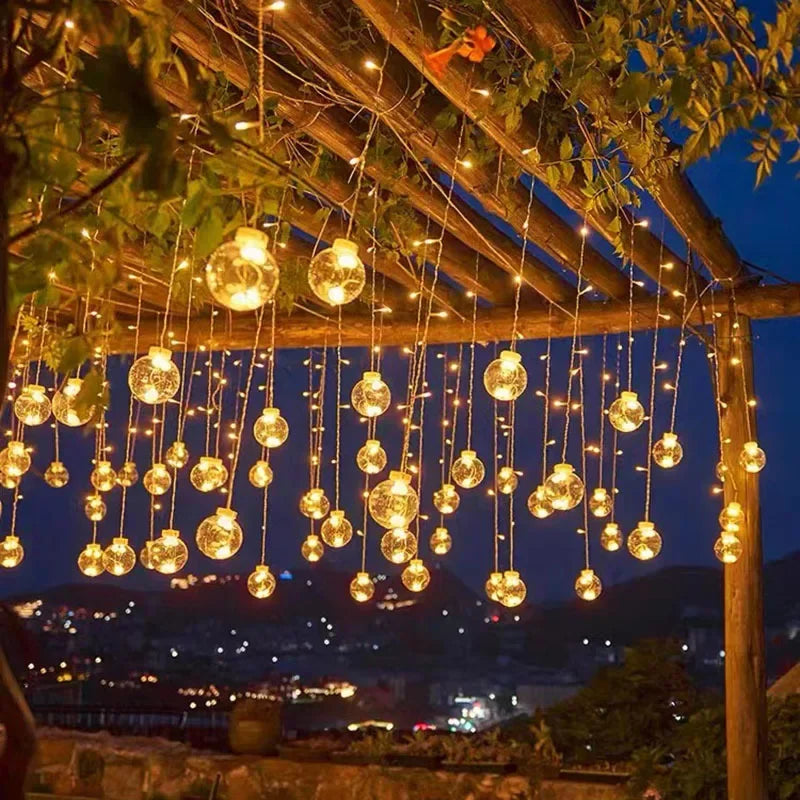 LED Lichterkette außen wasserdicht 3,5 x 1 m | Warmweißes Licht mit energiesparenden LEDs für Garten, Terrasse und Balkon