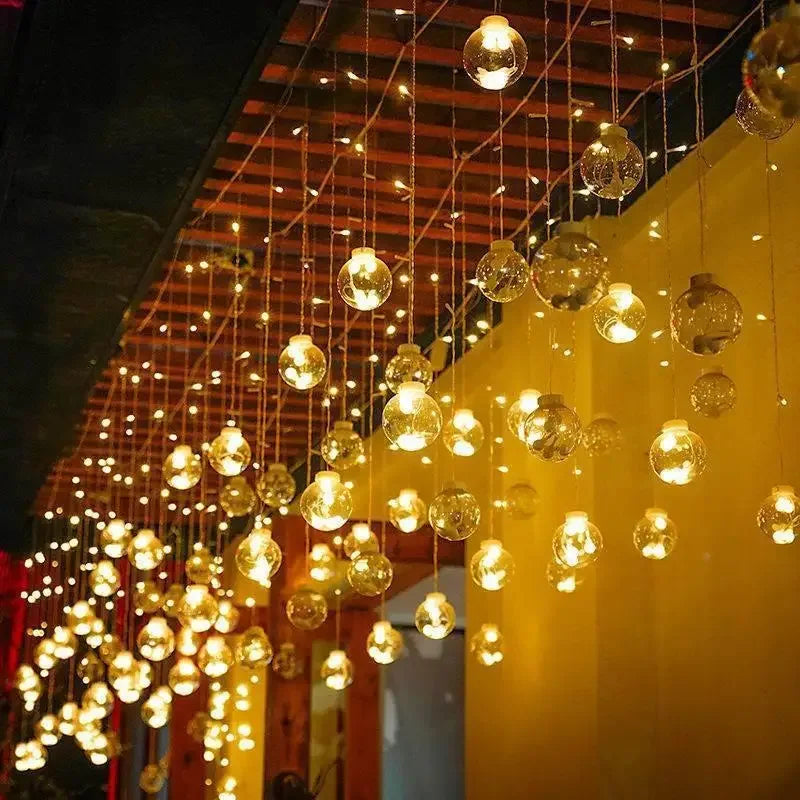 LED Lichterkette außen wasserdicht 3,5 x 1 m | Warmweißes Licht mit energiesparenden LEDs für Garten, Terrasse und Balkon