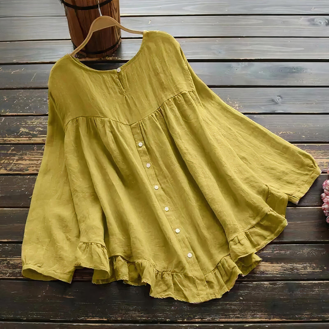 Annabelle | Damenbluse mit Rüschen