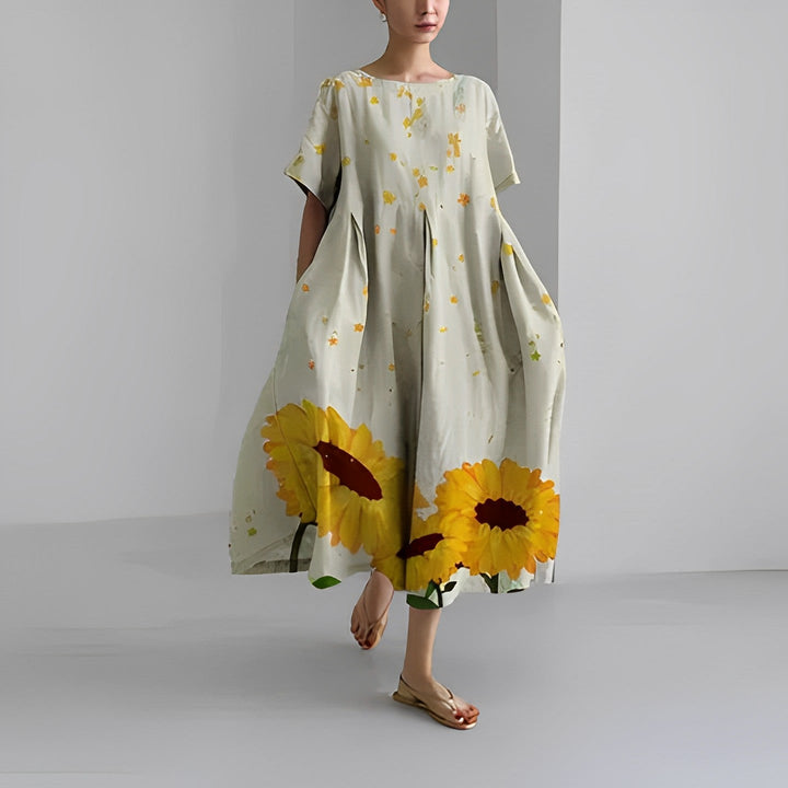 Amelia | Bohemian Blumen Damenkleid