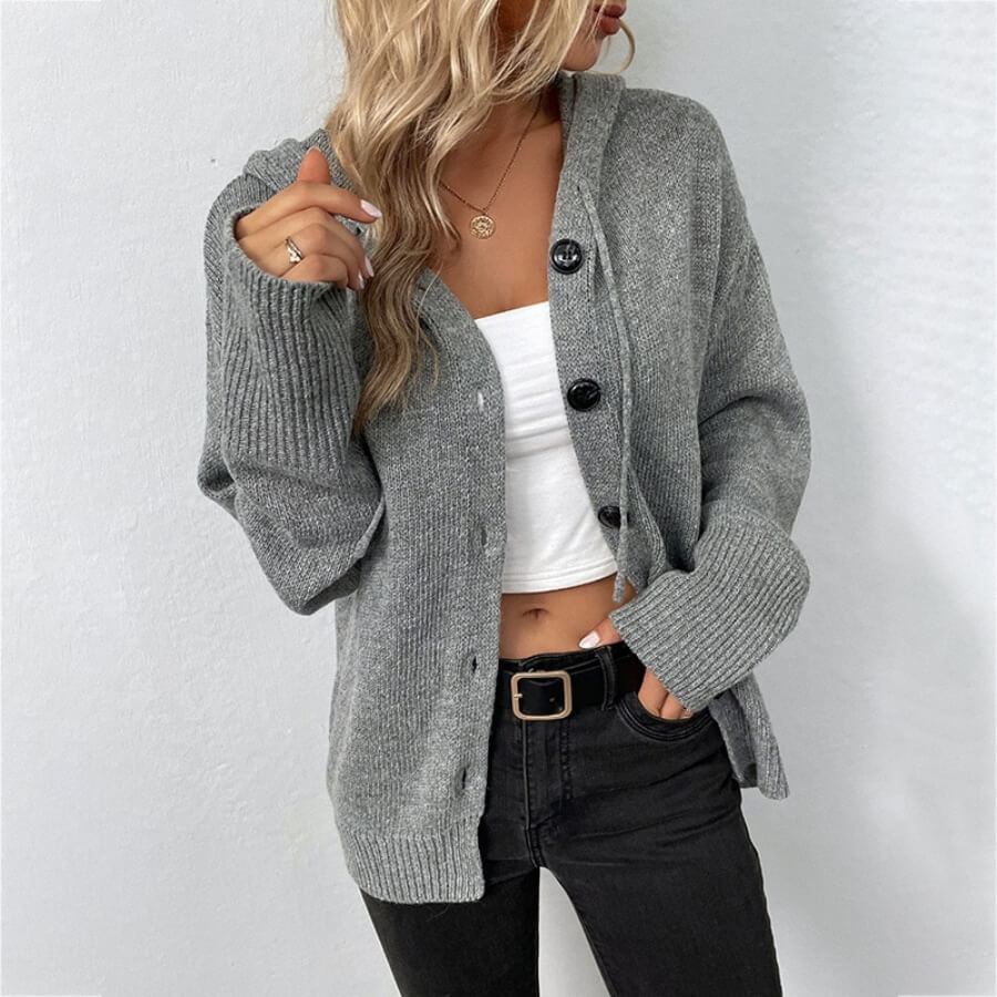 Damen Strickweste | Locker geschnittene Cardigan-Weste mit weichem Tragegefühl für Alltag, Büro und Freizeit