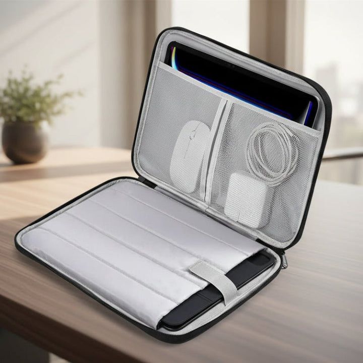 Laptop-Hülle 13,6 Zoll | Wasserdichte und stoßdämpfende Laptoptasche aus Polyester für unterwegs
