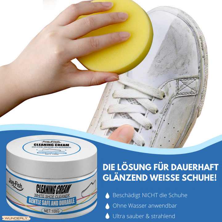 Sneaker Reiniger für Weiß &amp; Farbe | Tiefenreinigung gegen Schmutz &amp; Vergilbung | Schonende Formel, einfach anzuwenden, mit Applikator