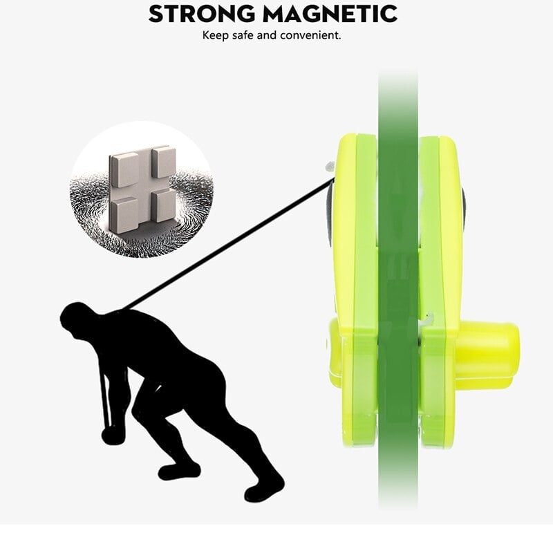 Magnetischer Fensterreiniger für Innen &amp; Außen | Reinigt beide Seiten gleichzeitig | Dreiecksform für Ecken, mit Gummilippe + 4 Ersatzschwämme