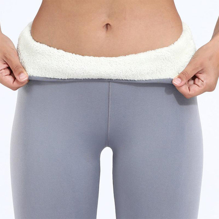 Damen Thermo Leggings gefüttert | Warme Winterleggings mit hohem Bund und Stretch für Fitness, Outdoor und Alltag