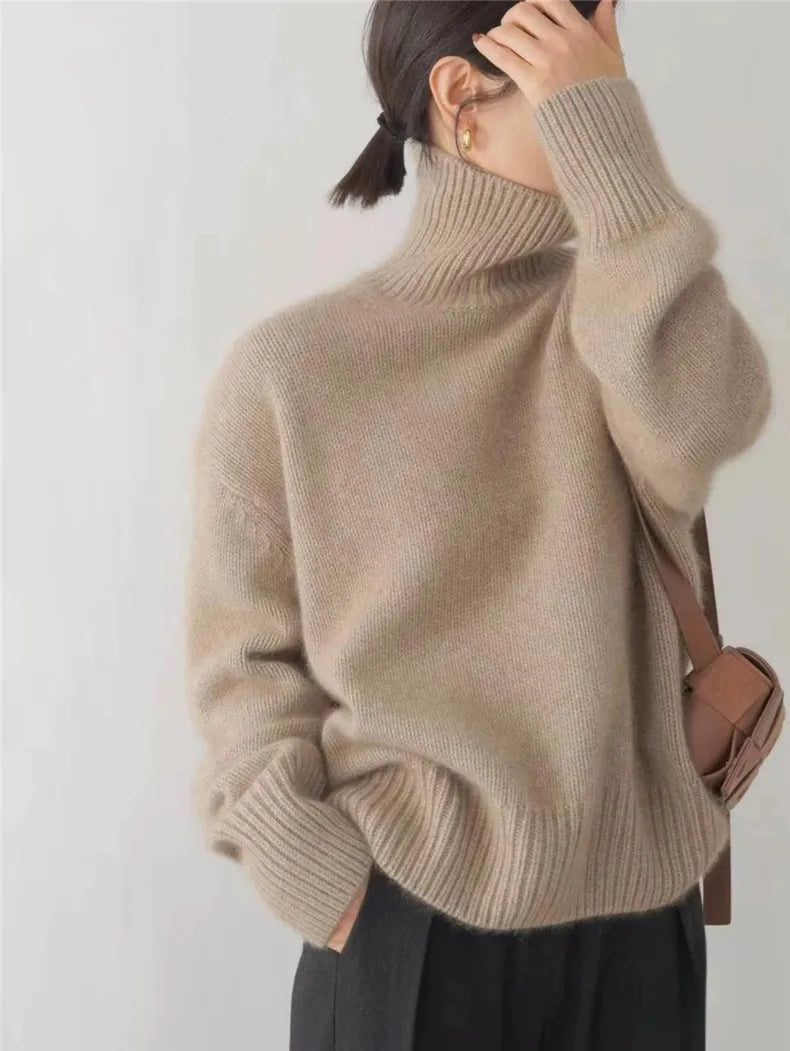 Karley | Pull à col roulé doux en tricot