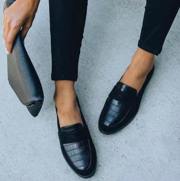 Damen Loafers mit gepolsterter Einlegesohle | Bequeme Slipper zum Hineinschlüpfen | Größen 35-43