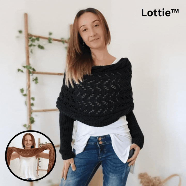 Damen Komfortschal im Lagen-Look | Weich &amp; elegant für Alltag &amp; Büro | Vielseitig tragbar, ideal für Übergang &amp; Winter