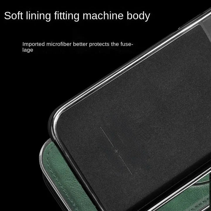 Puzdro na iPhone | Klasické kožené puzdro s magnetickou funkciou | Funkcia stojana a ochrana kamery