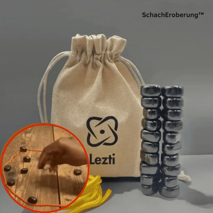 Magnetisches Schachspiel | Tragbares Strategiespiel für Kinder &amp; Erwachsene | Magnetische Figuren, robust &amp; reisetauglich