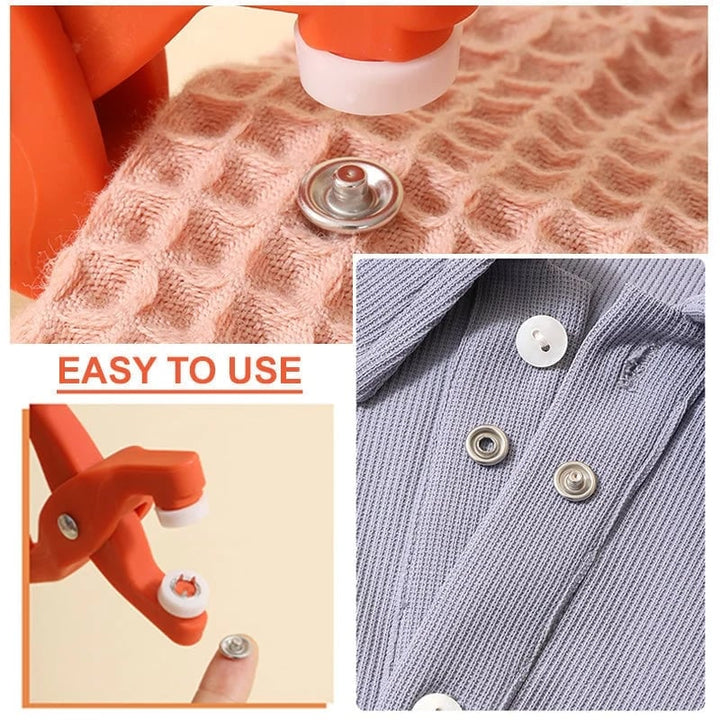 Druckknopf-Set mit Zange | Edelstahl-Druckknöpfe 9,5 mm für Kleidung, Näharbeiten und DIY-Reparaturen
