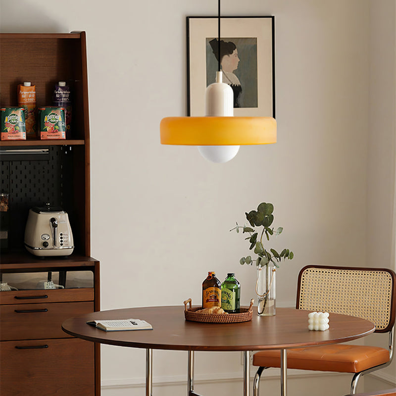 Pendant lamp made of metal &amp; glass with stained glass look | Ø25/Ø35 cm, G9 socket | Adjustable suspension | Crystal look