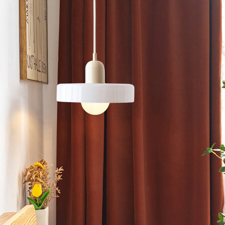 Pendant lamp made of metal &amp; glass with stained glass look | Ø25/Ø35 cm, G9 socket | Adjustable suspension | Crystal look