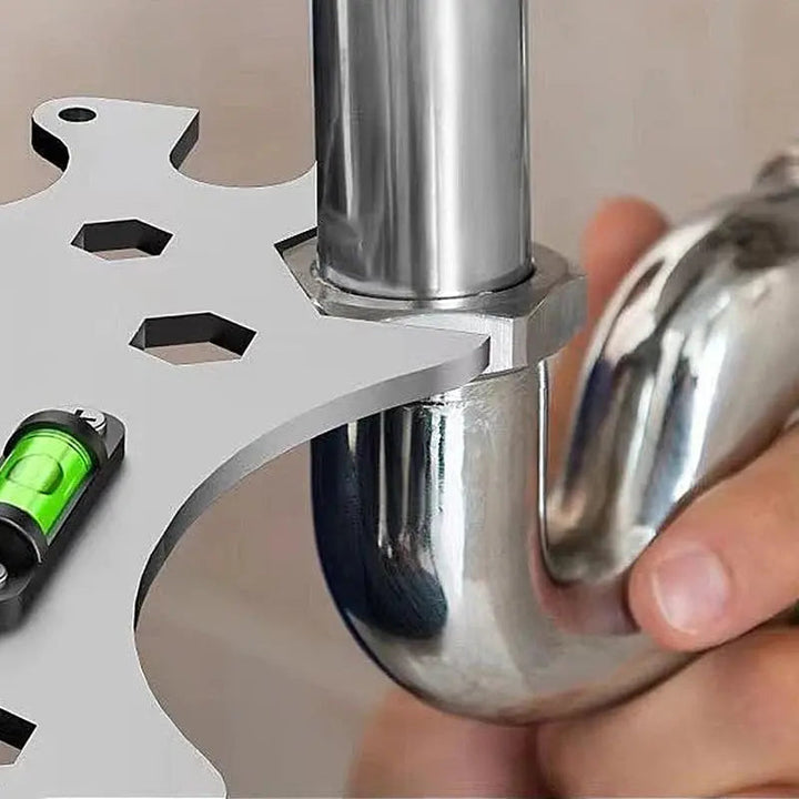 Multifunctional Angle Wrench | Stainless steel | For faucet nuts &amp; tight spaces | Anti-slip design