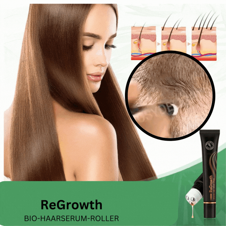 Bio vlasové sérum v rolleri na pokožku hlavy | S bylinnými extraktmi, nezanecháva mastný pocit | Jednoduchá aplikácia a vmasírovanie | 20 ml (1+1 sada)