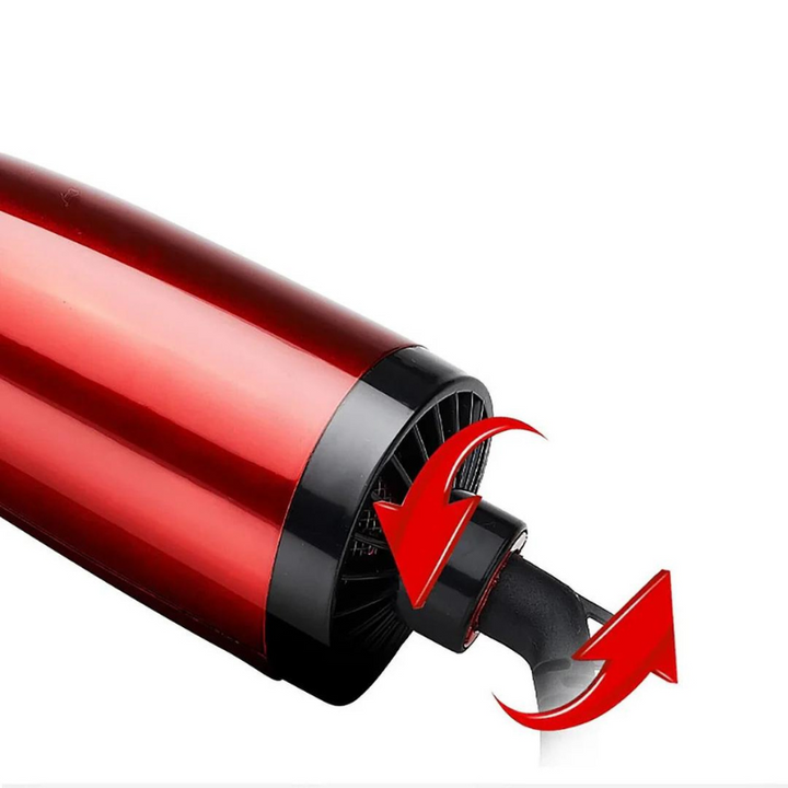3-in-1 Rotierende Heißluftbürste | Trocknen, Glätten &amp; Locken | 1000W, 3 Hitzestufen, 2 Geschwindigkeiten, 2 Aufsätze