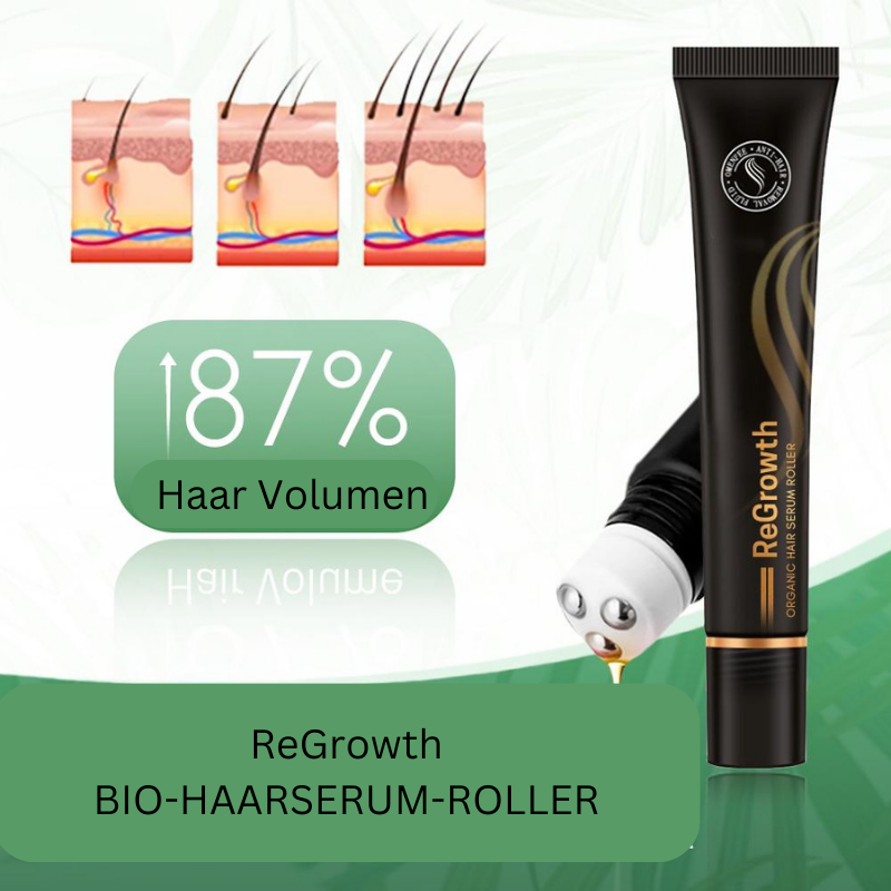 Bio vlasové sérum v rolleri na pokožku hlavy | S bylinnými extraktmi, nezanecháva mastný pocit | Jednoduchá aplikácia a vmasírovanie | 20 ml (1+1 sada)