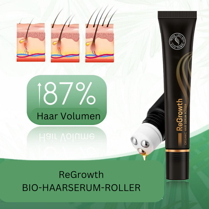 Bio vlasové sérum v rolleri na pokožku hlavy | S bylinnými extraktmi, nezanecháva mastný pocit | Jednoduchá aplikácia a vmasírovanie | 20 ml (1+1 sada)