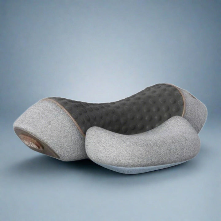 VibraKissen Massagekissen | Sanfte Vibration &amp; Wärmefunktion | Ergonomisch &amp; USB-Aufladbar | Für Nacken &amp; Schultern