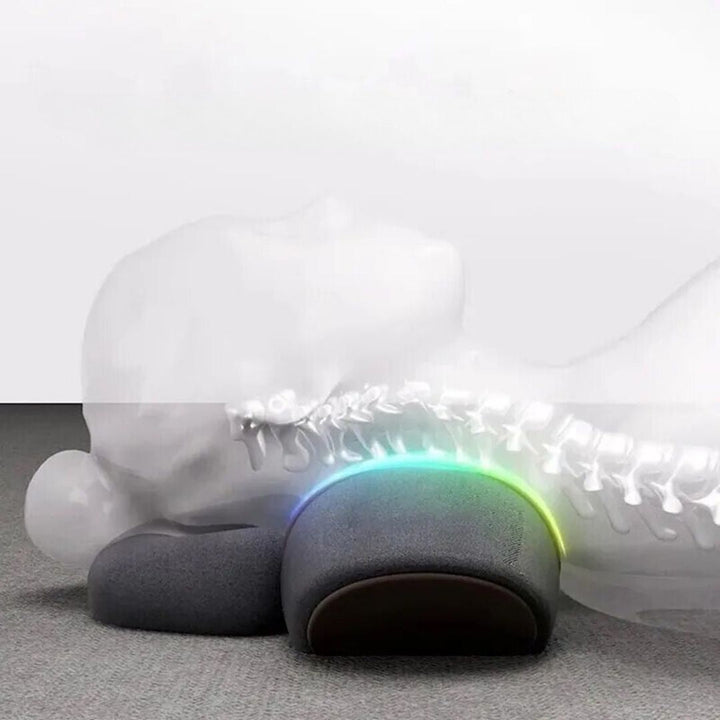 VibraKissen Massagekissen | Sanfte Vibration &amp; Wärmefunktion | Ergonomisch &amp; USB-Aufladbar | Für Nacken &amp; Schultern