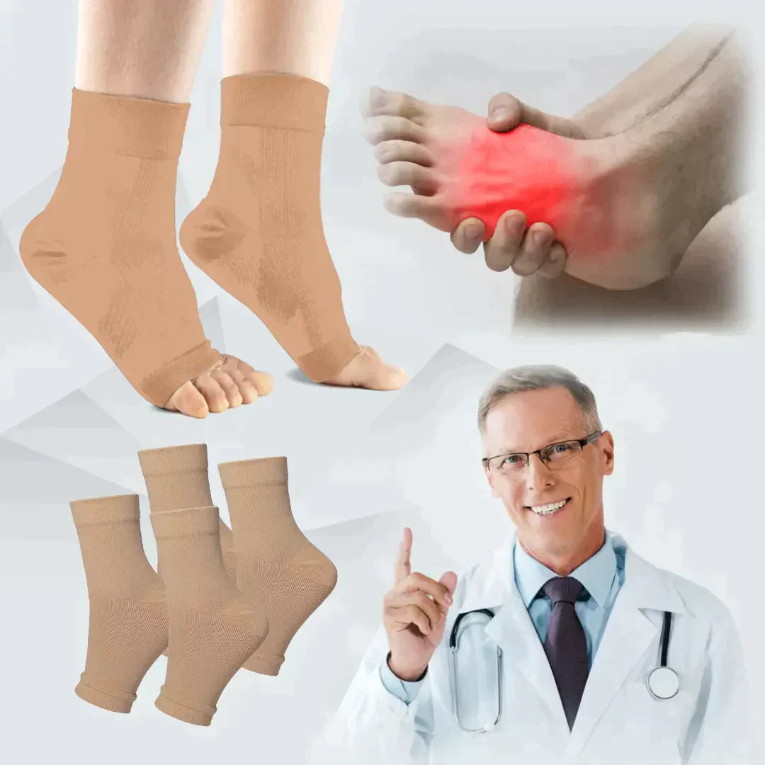 Chaussettes NeuroFlex | Favorisent la circulation sanguine &amp; le confort des pieds | Respirantes &amp; de soutien | Pour pieds sensibles