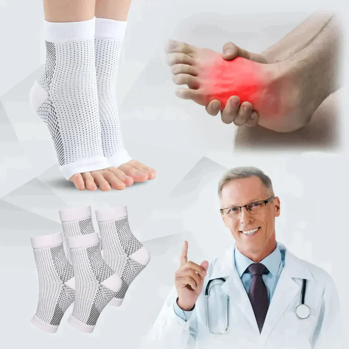 Chaussettes NeuroFlex | Favorisent la circulation sanguine &amp; le confort des pieds | Respirantes &amp; de soutien | Pour pieds sensibles