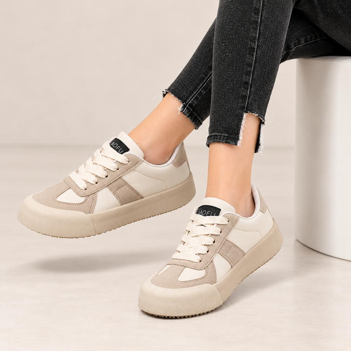 Damen Sneaker | Bequeme Freizeitschuhe mit atmungsaktivem Obermaterial, rutschfester Sohle und guter Dämpfung für den Alltag