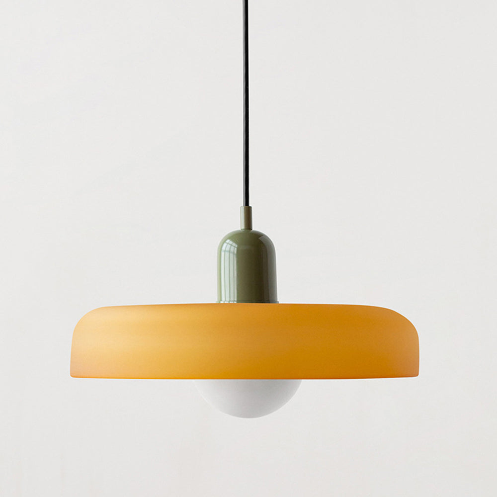 Pendant lamp made of metal &amp; glass with stained glass look | Ø25/Ø35 cm, G9 socket | Adjustable suspension | Crystal look