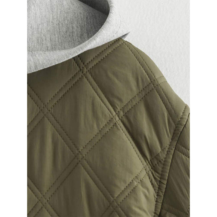 Damen Steppjacke mit herausnehmbarer Kapuze | Warme Übergangsjacke mit bequemem Schnitt, Steppmuster und Seitentaschen