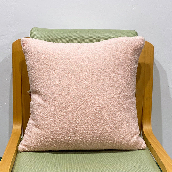 Kuschelkissen mit Teddyfleece-Bezug | Weiches Dekokissen mit Polyesterfüllung und Reißverschluss für Sofa, Sessel und Bett