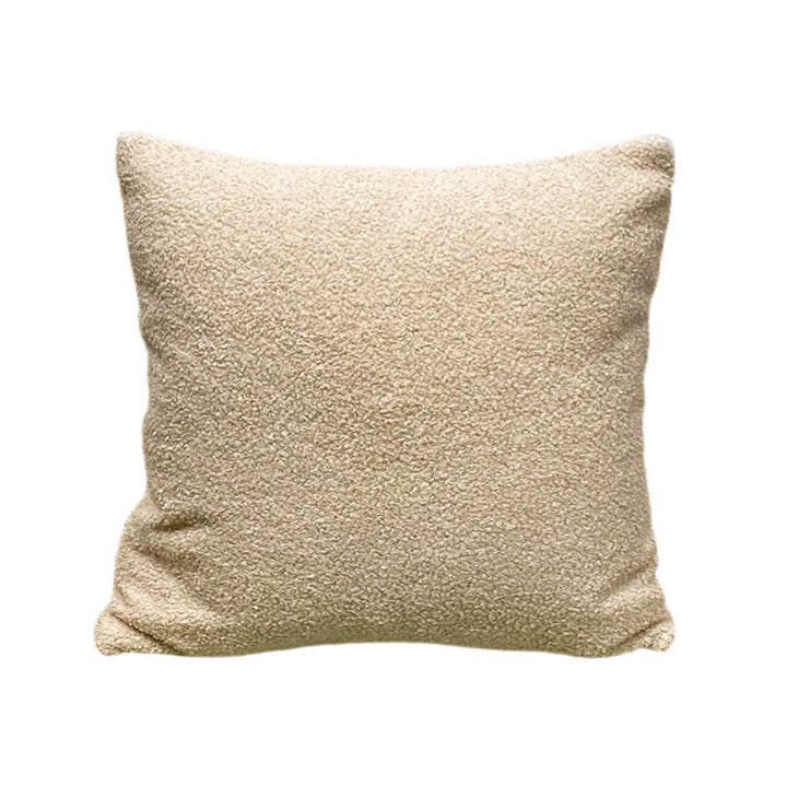 Kuschelkissen mit Teddyfleece-Bezug | Weiches Dekokissen mit Polyesterfüllung und Reißverschluss für Sofa, Sessel und Bett