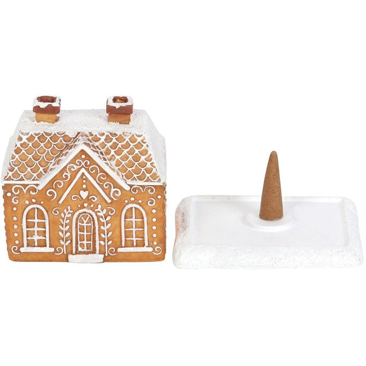 Winterhäuschen Weihnachtsdeko mit Tannenbäumen | Dekoratives Weihnachtshaus für Tisch, Wohnzimmer und festliche Winterdekoration