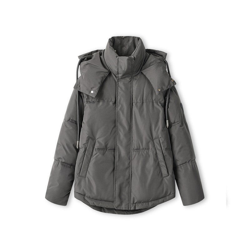 Damen Oversize Steppjacke mit Kapuze | Thermowattierte Winterjacke mit wasserabweisender Oberfläche und Reißverschlusstaschen