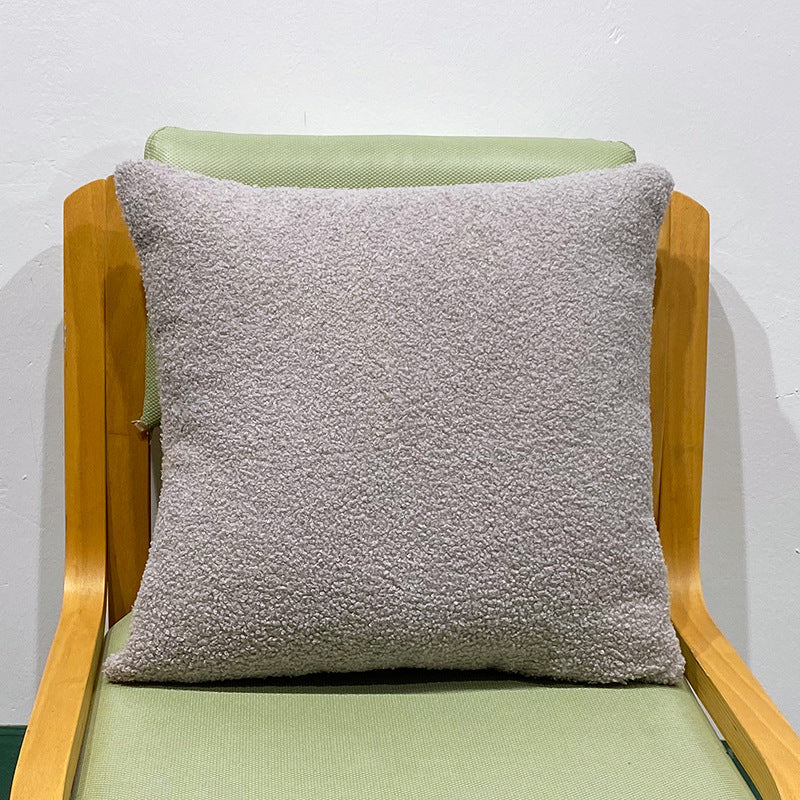 Kuschelkissen mit Teddyfleece-Bezug | Weiches Dekokissen mit Polyesterfüllung und Reißverschluss für Sofa, Sessel und Bett
