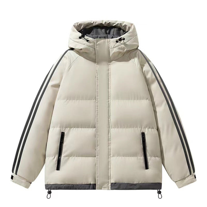 Damen Steppjacke mit Kapuze | Wasserabweisende Winterjacke mit Kordelzug und Reißverschlusstaschen für Stadt und Freizeit