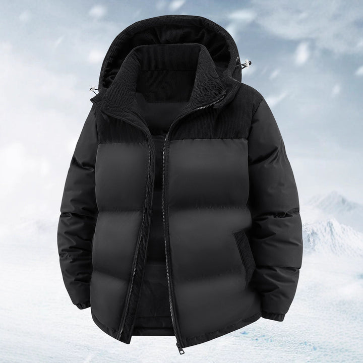 Damen Winterjacke wasserabweisend | Warm gefütterte Jacke mit abnehmbarer Kapuze, lockerem Schnitt und Reißverschlusstaschen