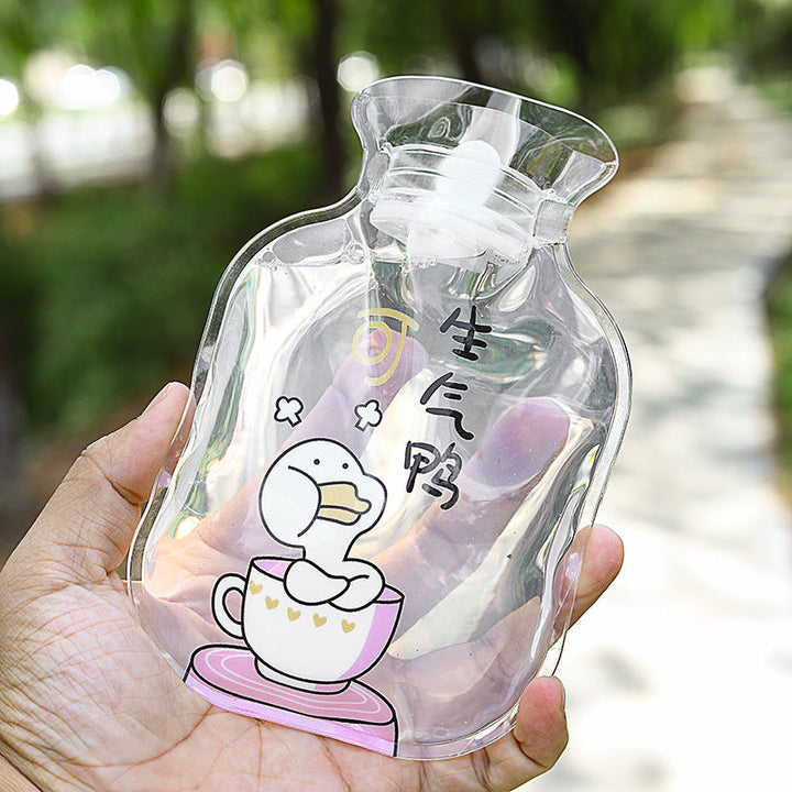 Wärmflasche mit Tiermotiv | BPA-freie Wärmflasche mit kreativem Tierdesign für Zuhause, Büro, Reisen und kalte Winterabende