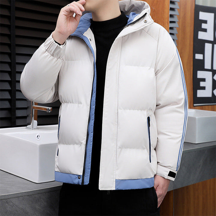 Damen Steppjacke mit Kapuze | Wasserabweisende Winterjacke mit Kordelzug und Reißverschlusstaschen für Stadt und Freizeit