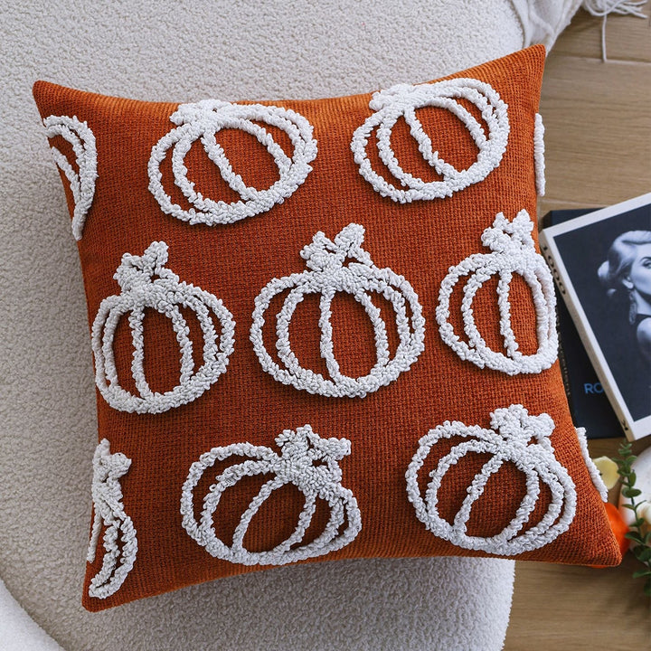 Kissenbezug rechteckig aus flauschigem Plüsch | Dekokissenbezug mit Streifen-Relief und verdecktem Reißverschluss für Sofa und Bett