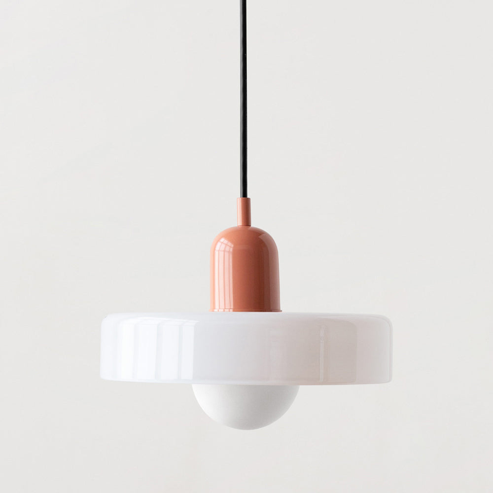 Pendant lamp made of metal &amp; glass with stained glass look | Ø25/Ø35 cm, G9 socket | Adjustable suspension | Crystal look