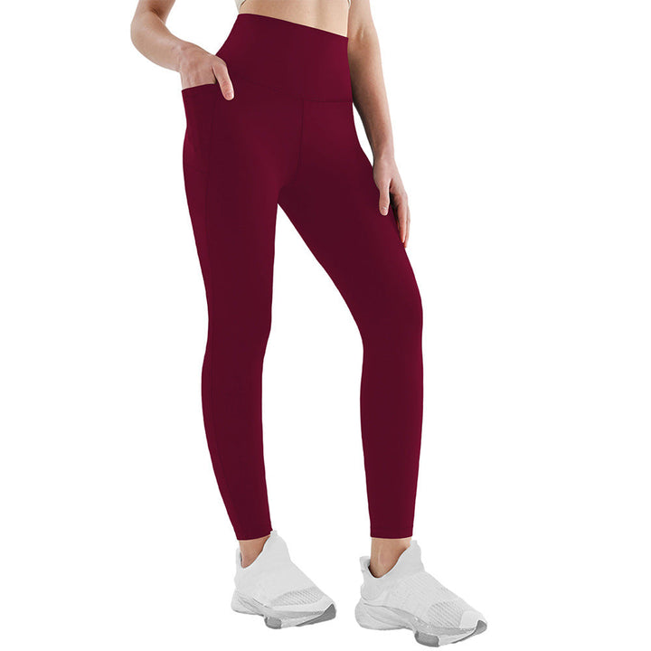 Damen Sport Leggings mit hoher Taille | Stretch-Leggings mit Seitentaschen und elastischem Bund für Fitness, Yoga und Laufen